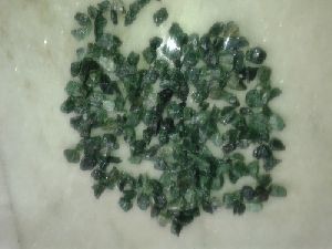 Green marble chips