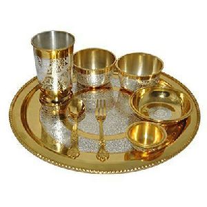 Brass Thali Set