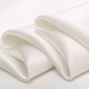 White Plain Silk Fabric