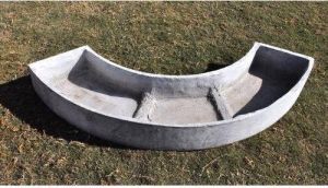 Curved Concrete Planter