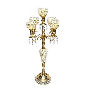gold crystal candelabra