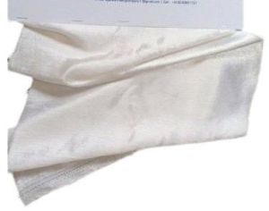 Plain White Silk Viscose Fabric