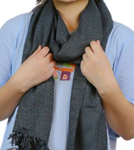 Black & Grey Lambswool Scarves