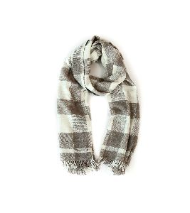 Cream & Grey Pashmina Stole