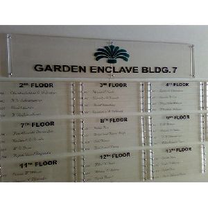 Glass Signage Board