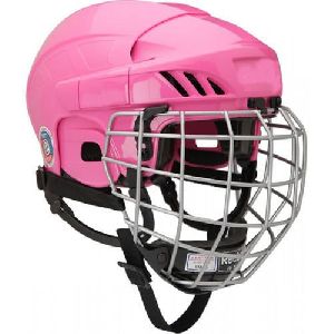 Pink Hockey Helmet