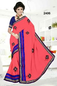 Georgette Embroidered Fancy Sarees
