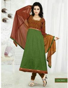 semi stitched anarkali suit