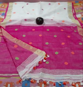 Casual Wear Linen Saree