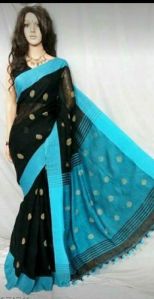 silk linen saree