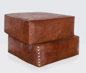 Leather Ottoman