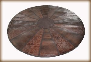 Leather Round Rugs