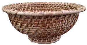 Cane Round Basket Without Handle