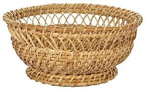 Cane Round fruit basket