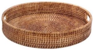 Cane Round Tray