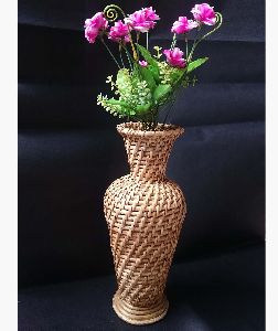 Cane Tabletop Flower Vase