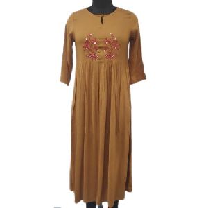 A Line Rayon Kurti