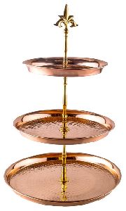 3 Tier Copper Cake Stand