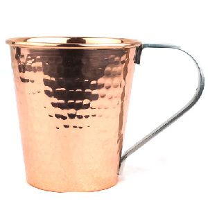 Bucket Hammared Copper Mug