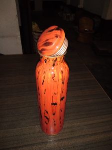 Copper Bottle-Printed Orange Shade