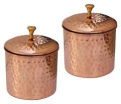 Copper Jar With Lid