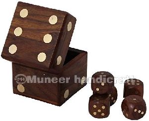 Wooden Dice Box Set