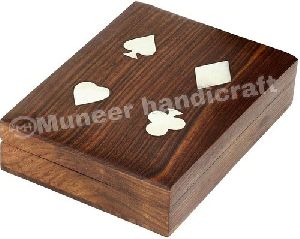 Wooden Playing Card Storage Box