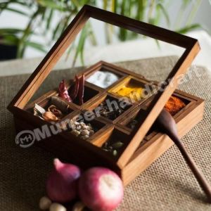 Wooden Spice Box