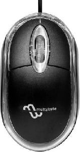 Multybyte Black Compact USB Wired Optical Mouse (USB 2.0, Black)