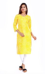 Lehariya Cotton Kurti