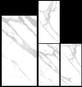 800X1600mm Bianco Statuario Venato Glossy Series Vitrified Slabs