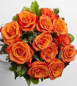 Orange Rose Flower Bouquet