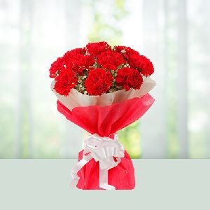 Red Carnation Flower Bouque