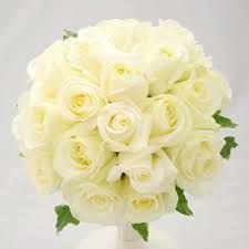 White Rose Flower Bouquet