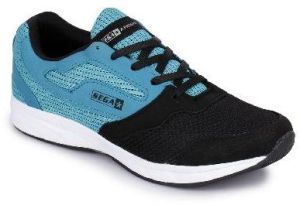 Sky Blue & Black Sports Shoes