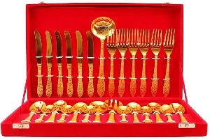 Cutlery Set of 27 Pieces Gold