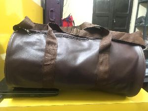 Plain Dark Brown Gym bag