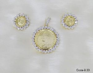 Diamond Pendant Set