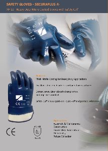nitrile dipped safety gloves NF12