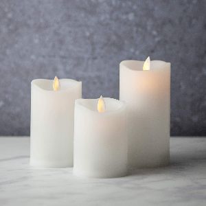 White Pillar Candles