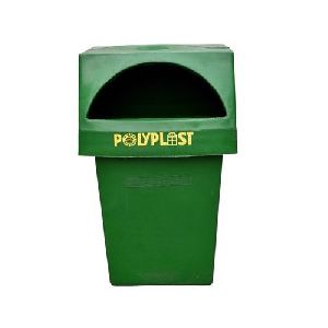 Green Rectangular Plastic Dustbin
