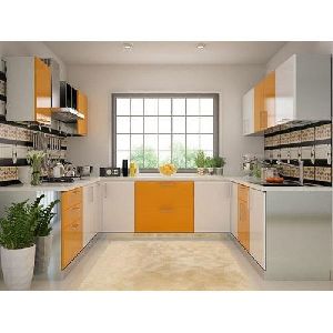 U Shape Modular Kitchen