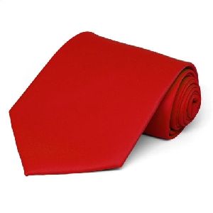 Red Solid Color Necktie