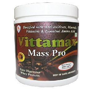 Chocolate Flavored Mass Pro Protein Powder