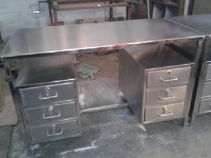 Silver Stainless Steel Table