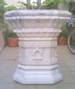 Marble Tulsi Pot Planter