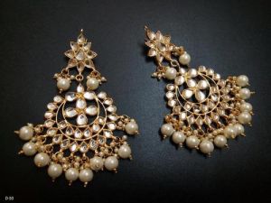 Gold Kundan Earring