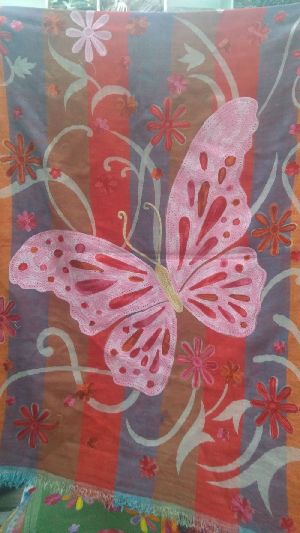 Boiled Wool Embroidered Shawls