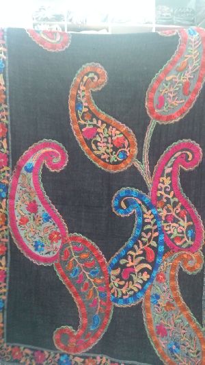 Boiled Wool Embroidered Shawls