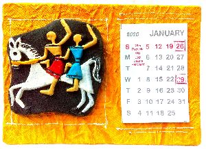 handmade terracotta calendar unique gift items